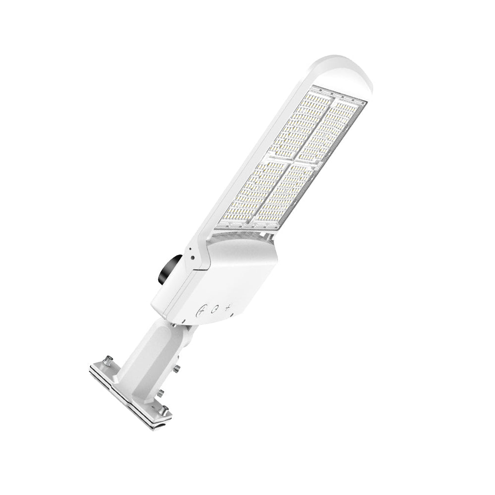 ZOHO 6th Gen | LED Area Light | Adj Wattage 200W/240W/300W | 49800 Lumens | Adj CCT 4000K/5000K/5700K | 120V-277V | Universal Bracket | White Housing | IP65 | UL & DLC Listed