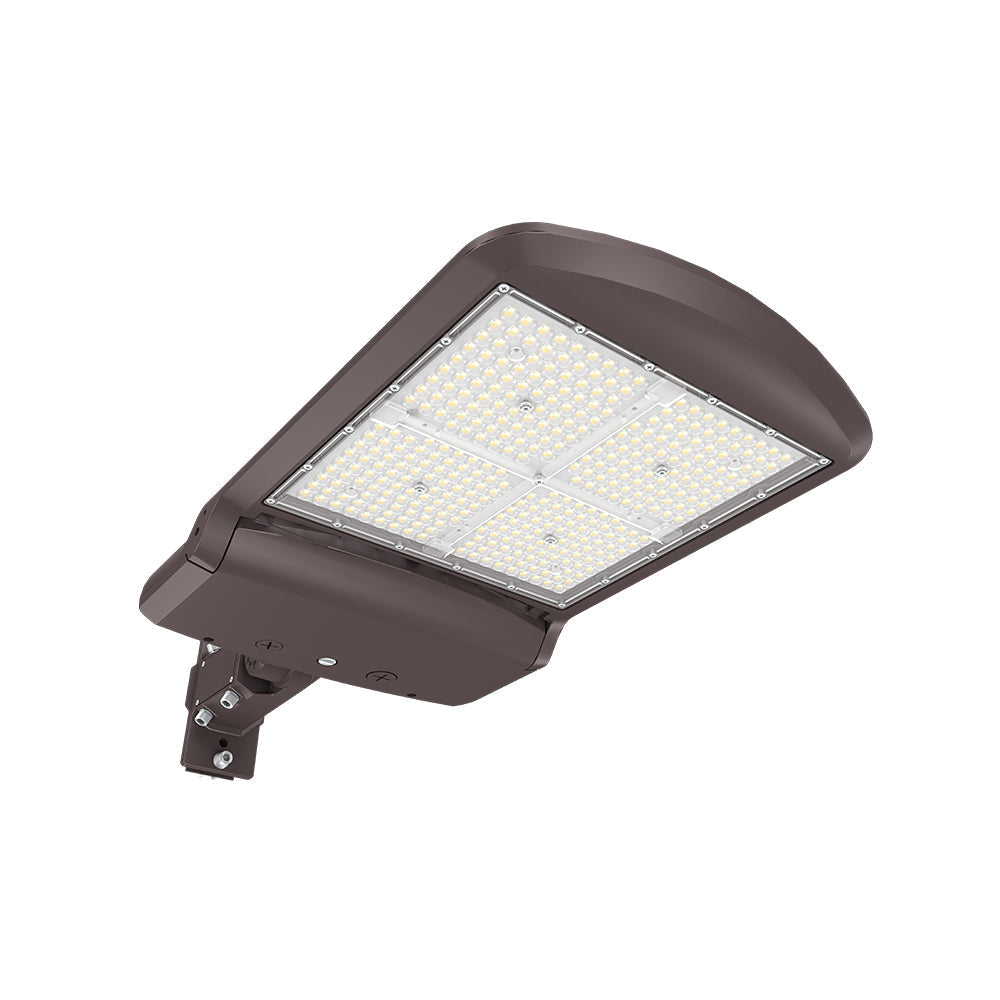 ZOHO 6th Gen | LED Area Light | Adj Watt 100W/120W/150W | 25500 Lumens | Adj CCT 4K/5K/5700K | 120-277V | 3-Pin Sensor Receptacle | Universal Bracket | IP65 | UL & DLC Listed