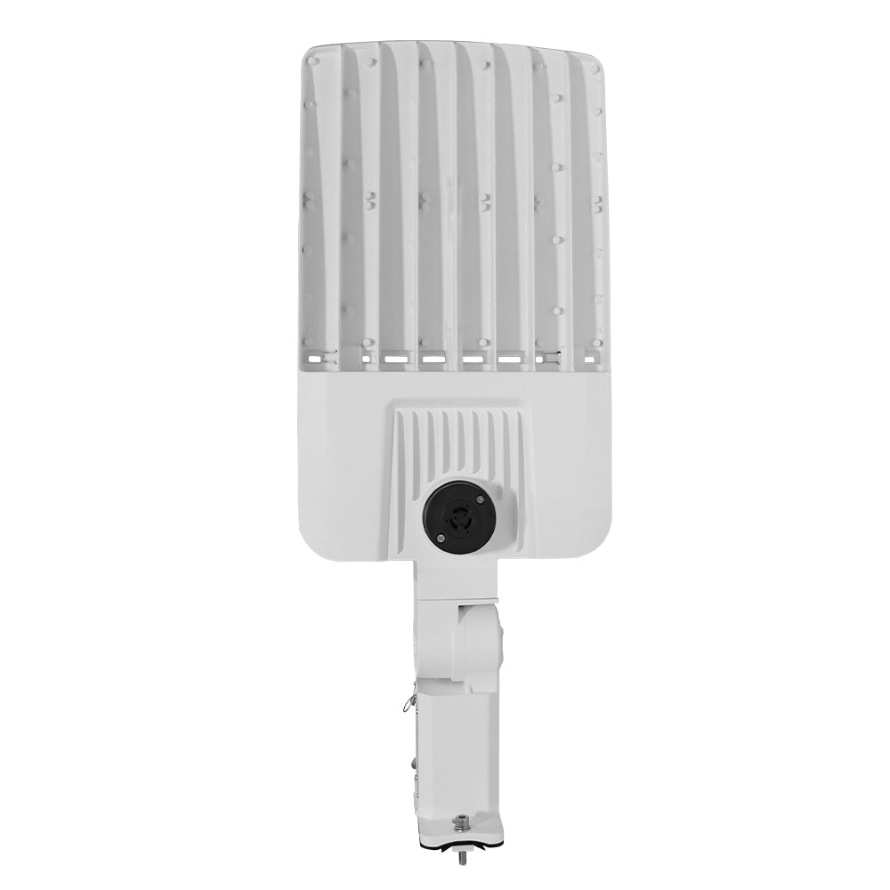 BLUE | LED Area Light | Adj Wattage 240W/260W/280W/310W | 47430 Lumens | 5000K | 277-480V | Universal Bracket | White Housing | IP65 | UL & DLC Listed