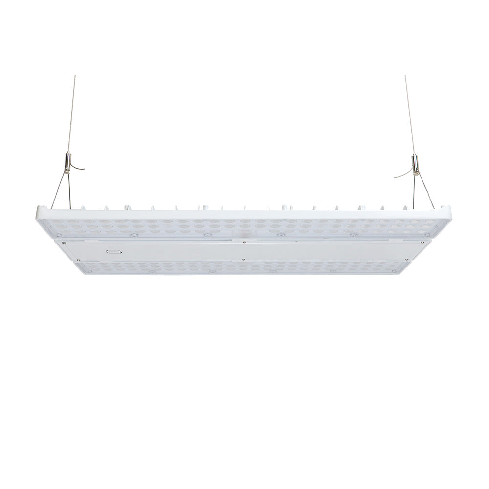 LOYA 2nd Gen | LED Linear High Bay | Adj Watt 240W-270W-310W | 46810 Lumens | Adj CCT 4000K-5000K | 277-480Vac | White Housing | UL & DLC Listed