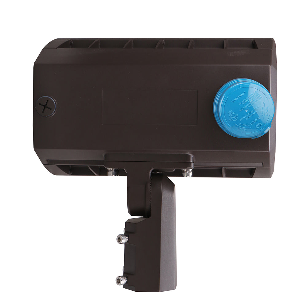 UNION | LED Flood Light | Adj Watt 120W/150W/200W | 30000 Lumens | CCT 5000K | 120V-277V | Slip Fitter / Yoke Mount Included | Bronze Housing | IP65 | UL & DLC Listed