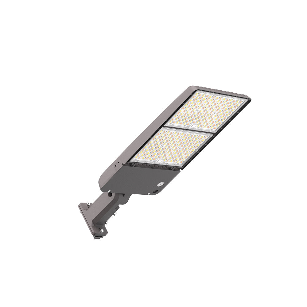 LUMA MAX | LED Area Light | Adj Watt 300W/350W/400W/450W/500W | 80000 Lumens | Adj CCT 3K/4K/5K | 120-277V | Universal Bracket | Bronze Housing | IP65 | UL & DLC Listed