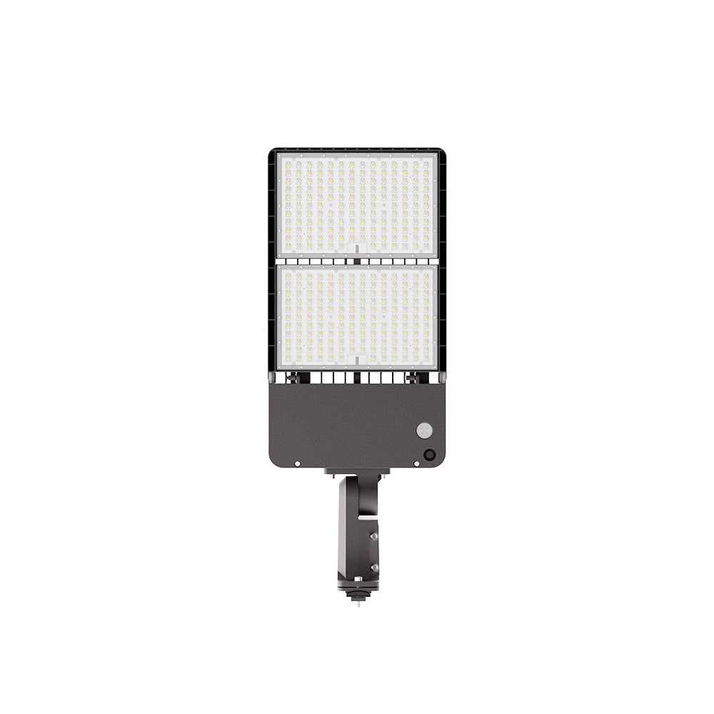 LUMA MAX | LED Area Light | Adj Watt 300W/350W/400W/450W/500W | 80000 Lumens | Adj CCT 3K/4K/5K | 120-277V | Universal Bracket | Bronze Housing | IP65 | UL & DLC Listed