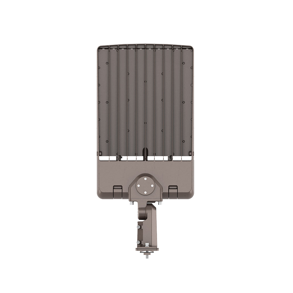 BEAMPRO+ | Area Light | Adj Watt 100W/150W/200W/240W/300W | 48000Lm | Adj CCT 3K/4K/5K | 120-347V | 1-Pin Sensor Receptacle | Adj Beam Angle Type III/IV/V | Universal & Yoke Mount Included | UL & DLC Listed