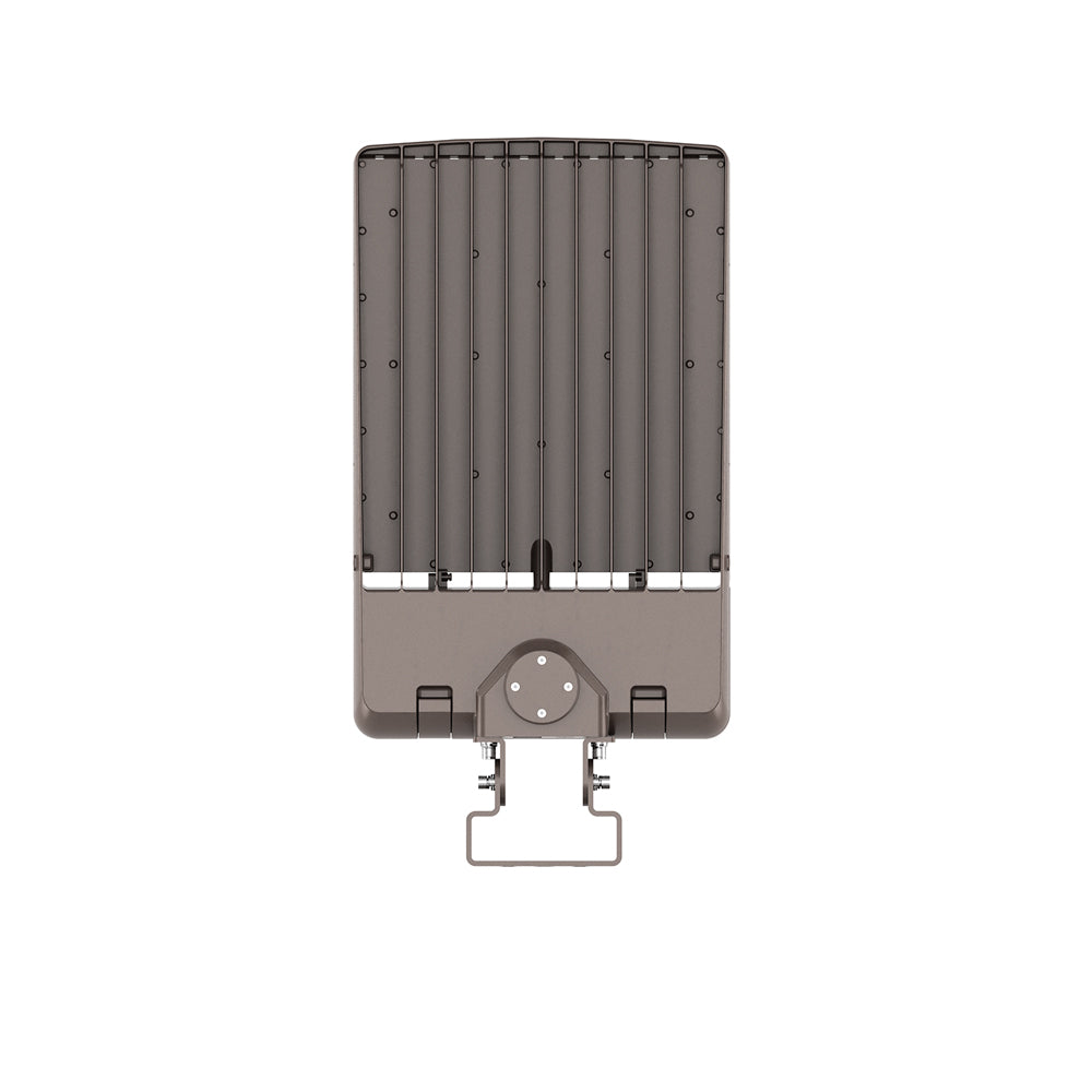 BEAMPRO+ | Area Light | Adj Watt 100W/150W/200W/240W/300W | 48000Lm | Adj CCT 3K/4K/5K | 120-347V | 1-Pin Sensor Receptacle | Adj Beam Angle Type III/IV/V | Universal & Yoke Mount Included | UL & DLC Listed