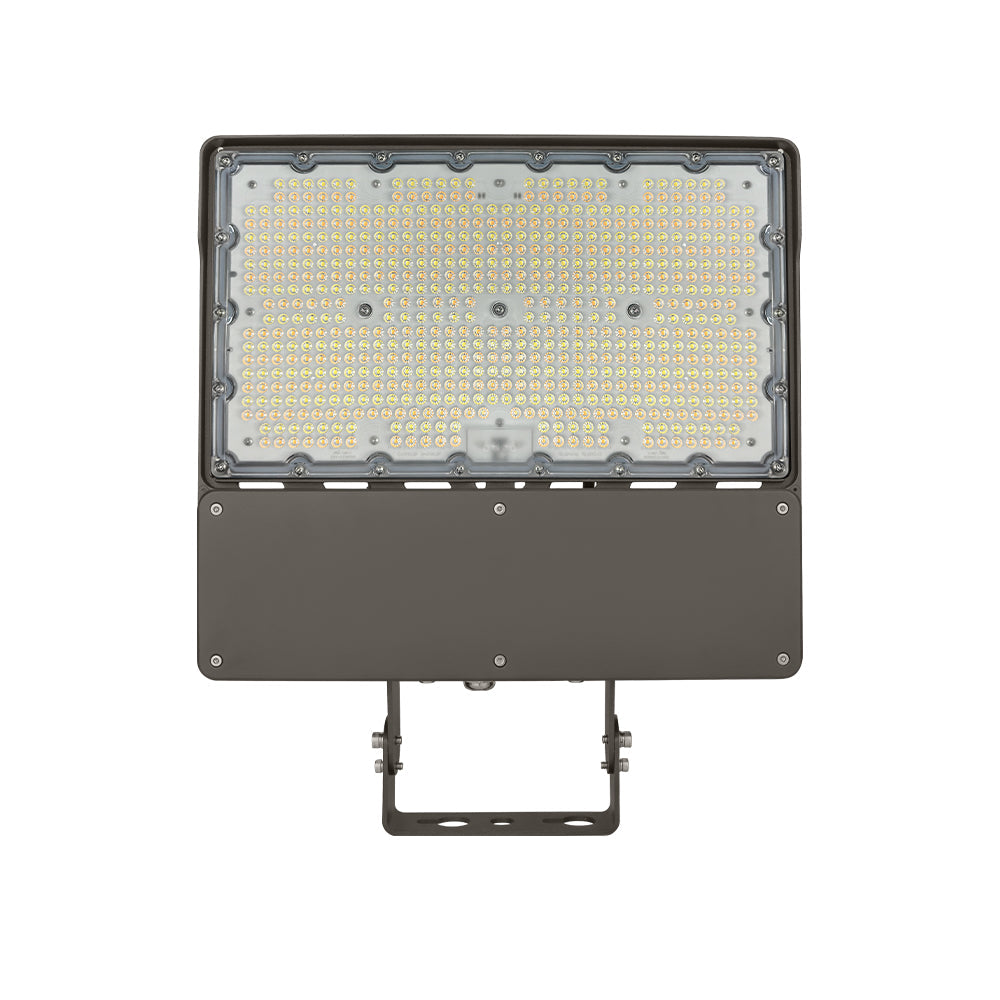 EXTREME | LED Flood Light | Adj Wattage 125W/150W/200W/250W | 42500 Lumens | Adjustable CCT 4000K-5000K-5700K | 120-277Vac | Yoke Mount | Bronze Housing | IP65 | UL & DLC Listed